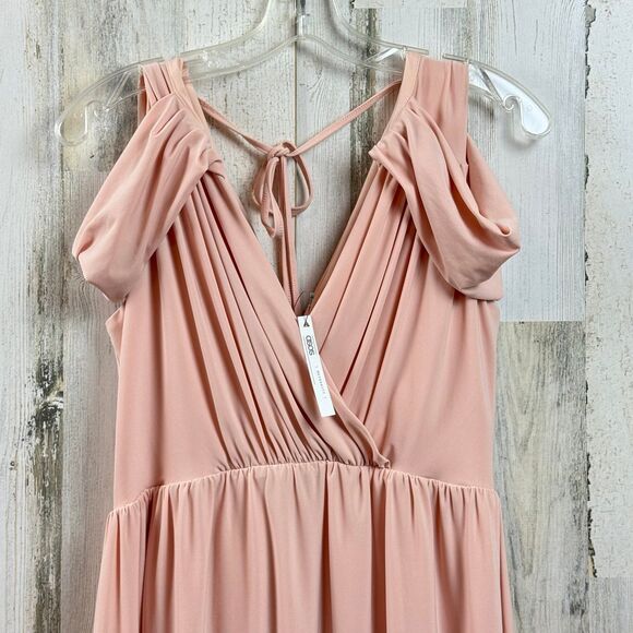 asos pink maternity V-neck Goddess Dress size 8 - Picture 4 of 9